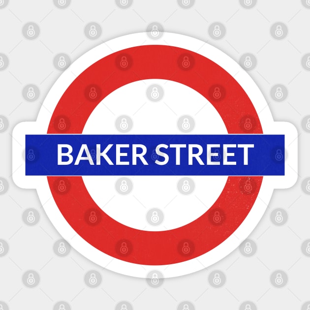 Baker Street  -- Faded Style Aesthetic Sticker by unknown_pleasures